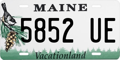 ME license plate 5852UE