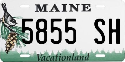 ME license plate 5855SH