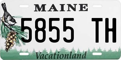 ME license plate 5855TH