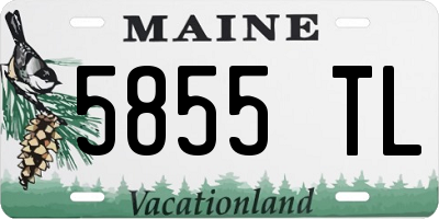 ME license plate 5855TL