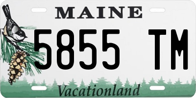 ME license plate 5855TM