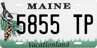 ME license plate 5855TP
