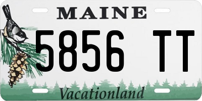 ME license plate 5856TT