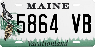 ME license plate 5864VB