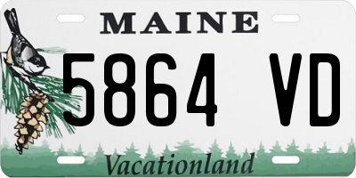 ME license plate 5864VD