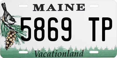 ME license plate 5869TP
