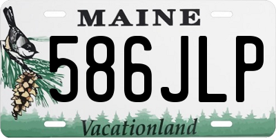 ME license plate 586JLP