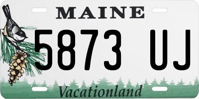 ME license plate 5873UJ