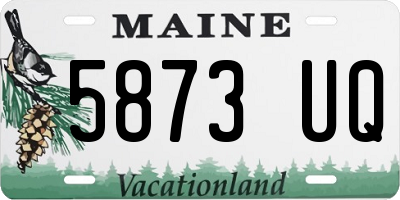 ME license plate 5873UQ