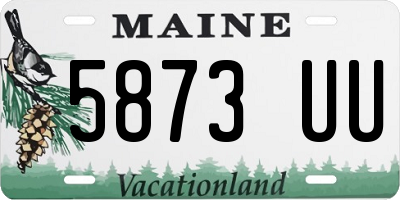 ME license plate 5873UU