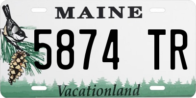 ME license plate 5874TR