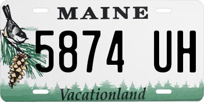 ME license plate 5874UH