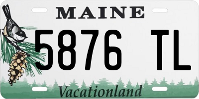 ME license plate 5876TL