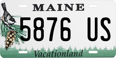 ME license plate 5876US