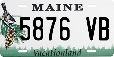 ME license plate 5876VB
