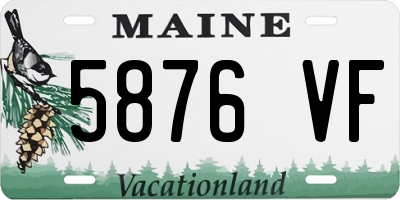 ME license plate 5876VF