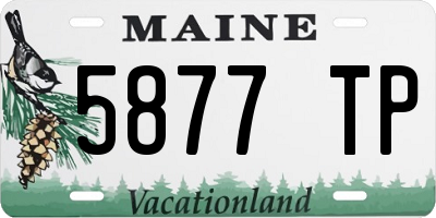 ME license plate 5877TP