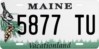 ME license plate 5877TU