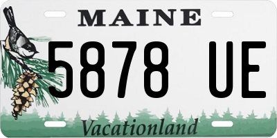 ME license plate 5878UE