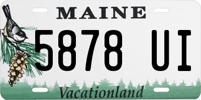 ME license plate 5878UI