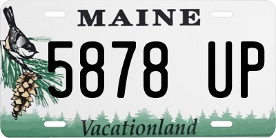 ME license plate 5878UP