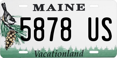 ME license plate 5878US