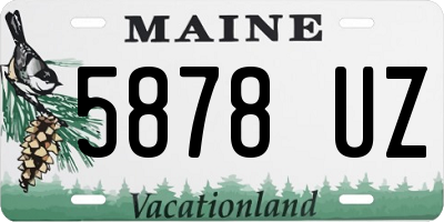 ME license plate 5878UZ