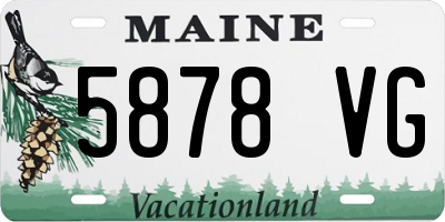 ME license plate 5878VG