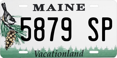 ME license plate 5879SP