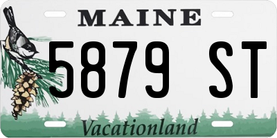 ME license plate 5879ST
