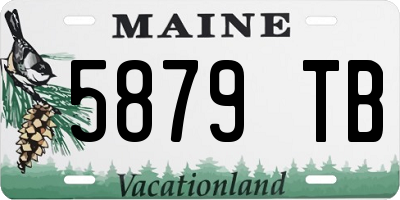ME license plate 5879TB
