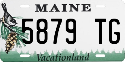 ME license plate 5879TG