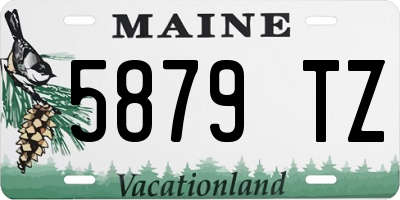 ME license plate 5879TZ