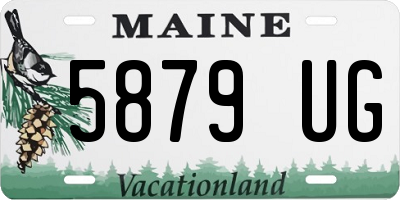 ME license plate 5879UG