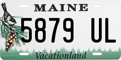 ME license plate 5879UL