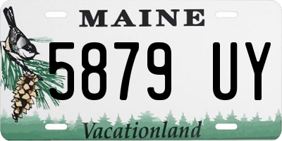 ME license plate 5879UY