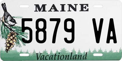 ME license plate 5879VA