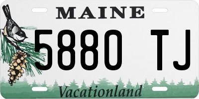 ME license plate 5880TJ