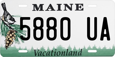 ME license plate 5880UA