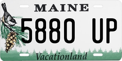 ME license plate 5880UP