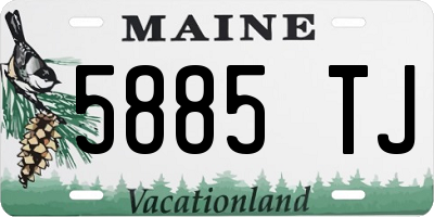 ME license plate 5885TJ