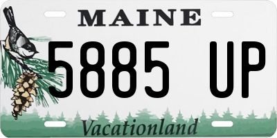 ME license plate 5885UP