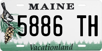 ME license plate 5886TH