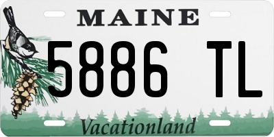 ME license plate 5886TL