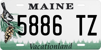 ME license plate 5886TZ