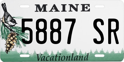ME license plate 5887SR