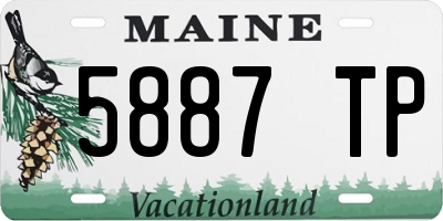 ME license plate 5887TP