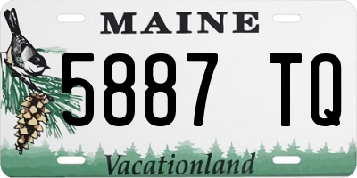 ME license plate 5887TQ