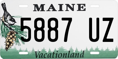 ME license plate 5887UZ