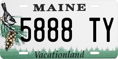 ME license plate 5888TY